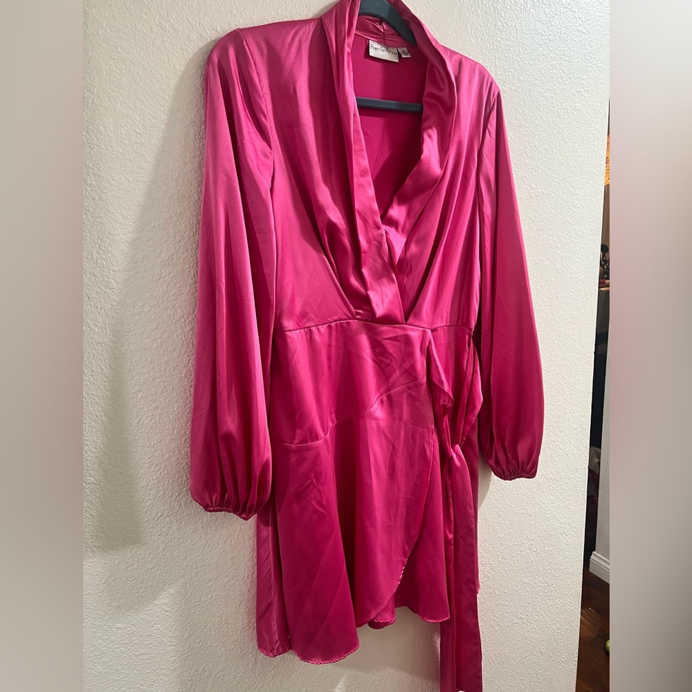 Premier amour satin pink dress